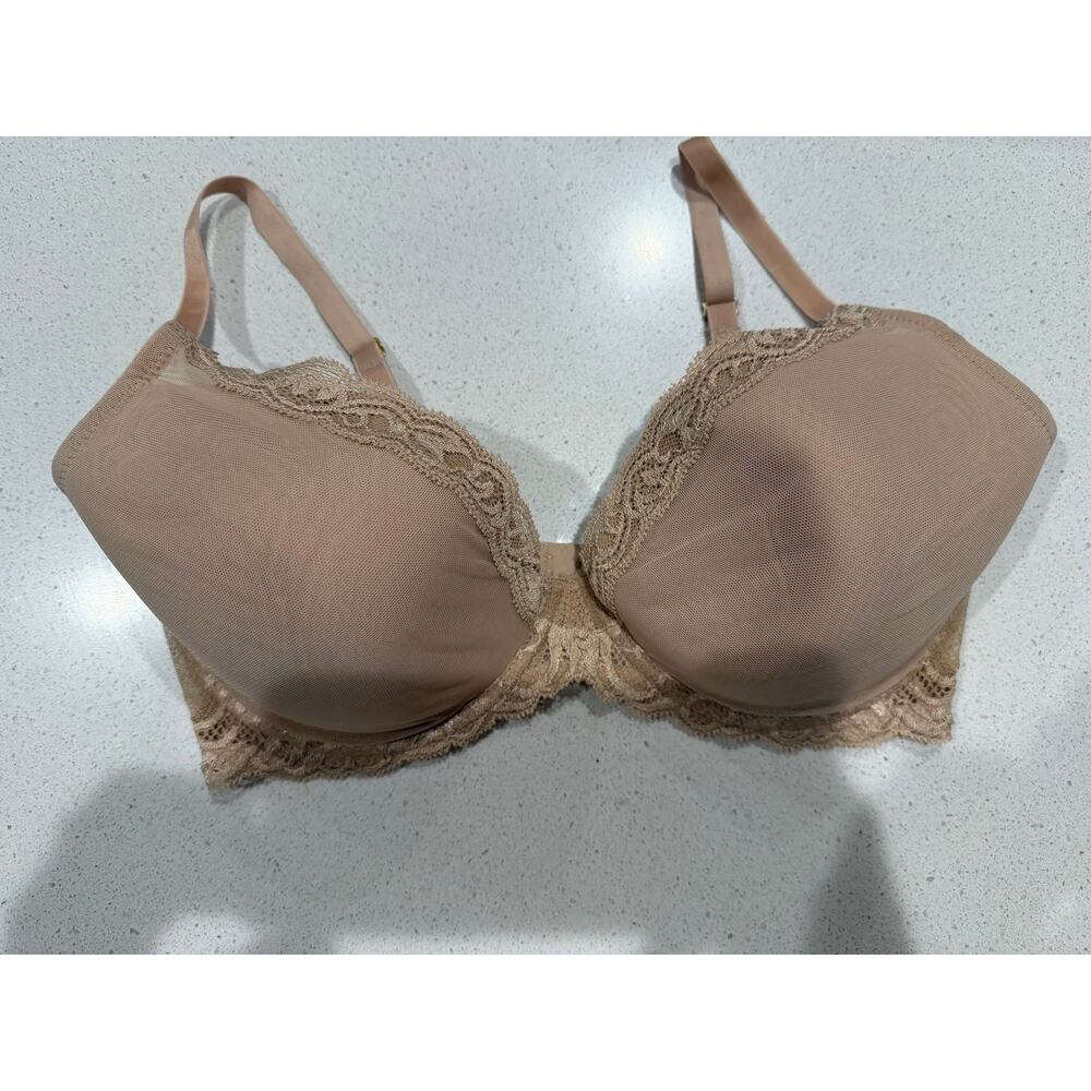 Natori Feathers Plunge T-Shirt Bra in Nude 36DD